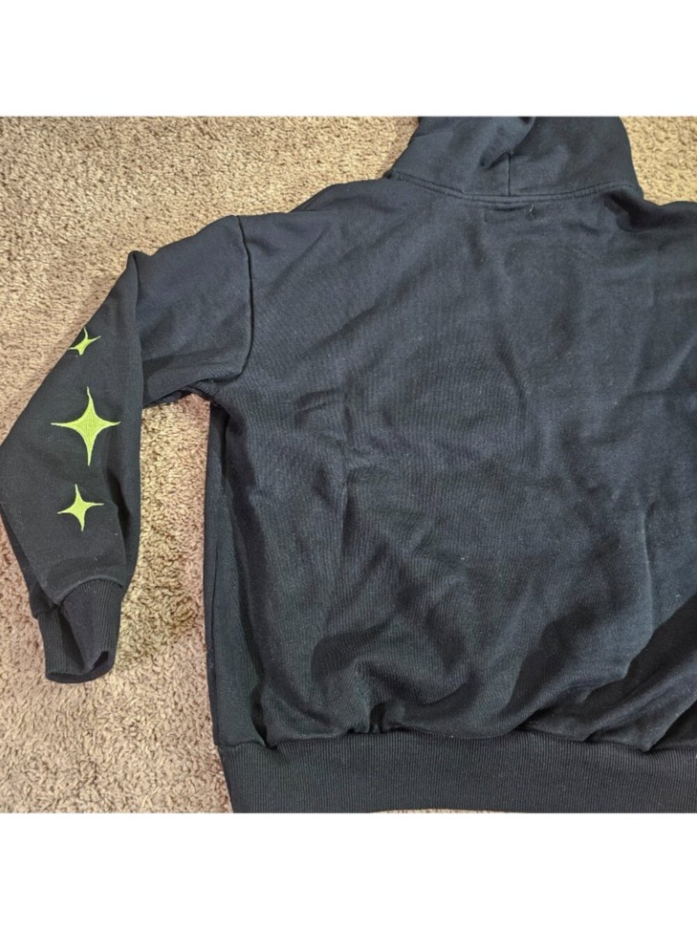 Broken Bond Hoodie L Black JoJos Bizarre Adventure Jolyne Cujoh Graphic Pullover - Picture 10 of 11
